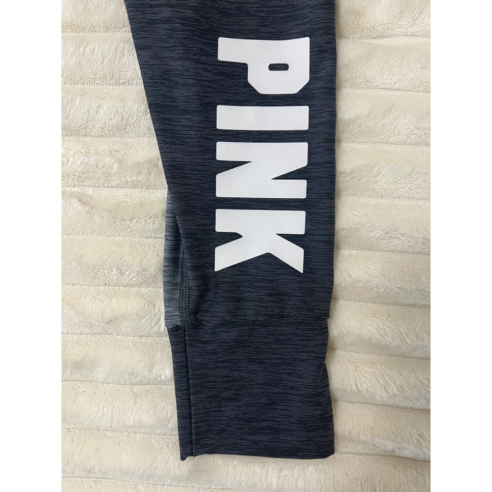 PINK Victoria's Secret Ultimate Leggings Women's Dark Gray Logo‎ Athletic - Picture 4 of 6